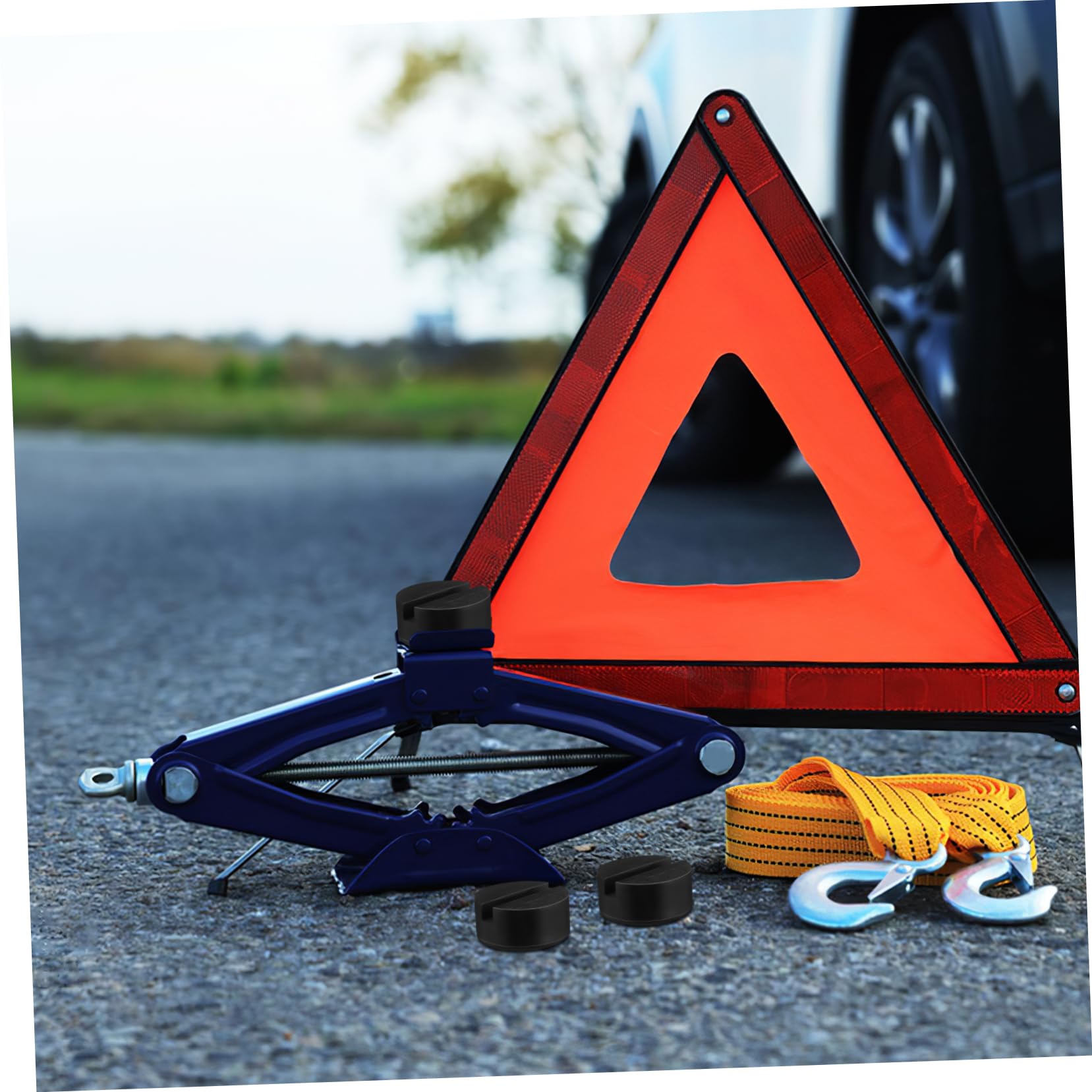 Ciieeo 2 Set Tampone Gomma Per Cric Auto Per Sollevatori Protezione Per Utilizzo Officina Accessorio Per Camper Veicoli Rv 4 Pezzi * 2