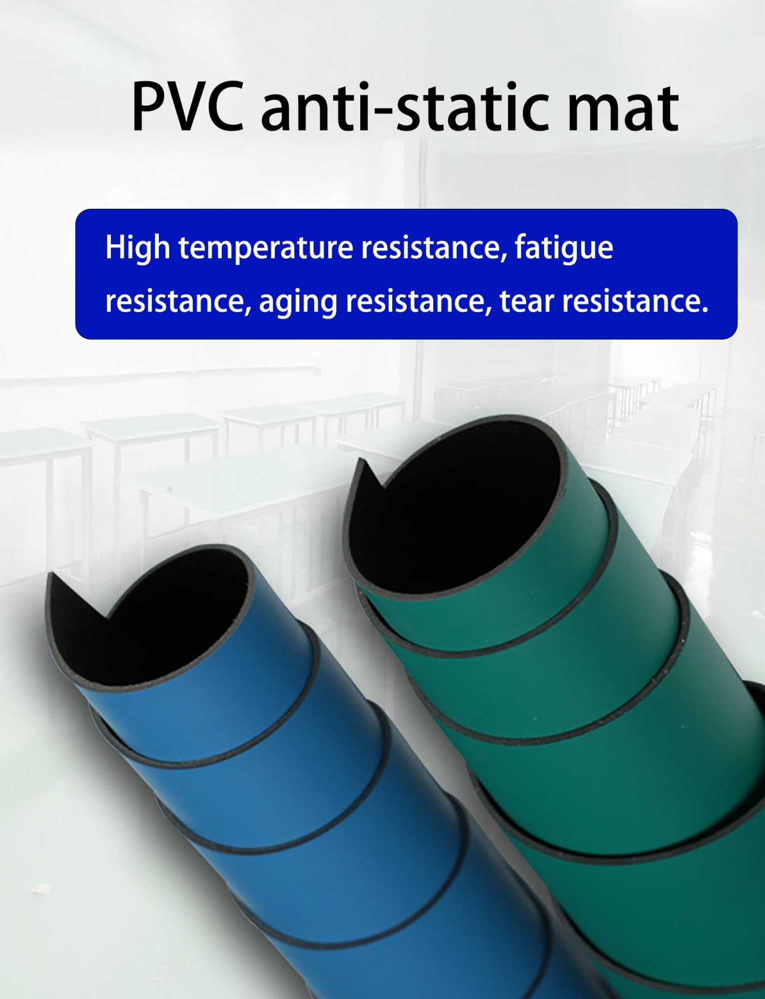 Alfombrilla antiestática resistente al calor, almohadilla de banco de trabajo de soldadura de 2 mm para reparación y proyectos electrónicos, diseño duradero, perfecto para reparación de teléfonos