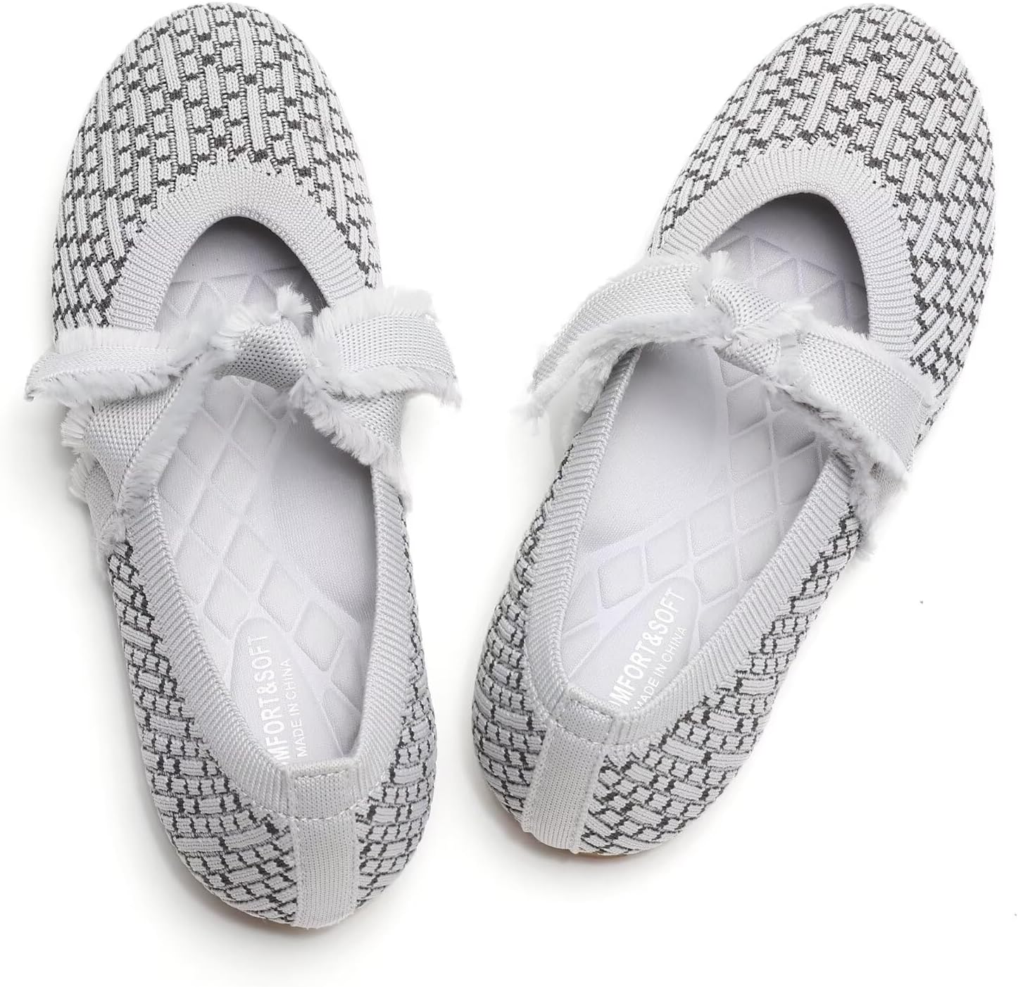 Women Mary Jane Flats Shoes Adjustable Strap Comfortable Office Dress Walking Shoes with Arch Support