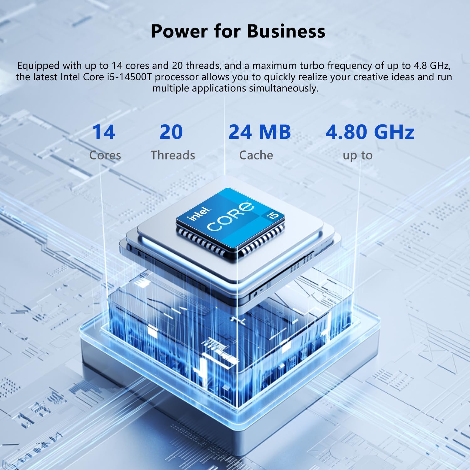 HP ProDesk 400 G9 Mini Business Desktop, 13th Gen Intel 14-Core i5-14500T, 16GB DDR5, 256GB SSD, Wi-Fi 6E, HDMI, DP, Support 3-Monitor 4K, Wired KB and Mouse, Windows 11 Pro, 64GB Flash Drive Bundle
