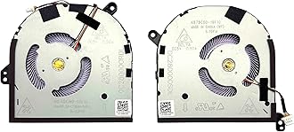 New CPU+GPU Cooling Fan Replacement for DELL XPS 15 9500,Dell Precision 5550 0DJH35 009RK6 Pair Fans DJH35 09RK6
