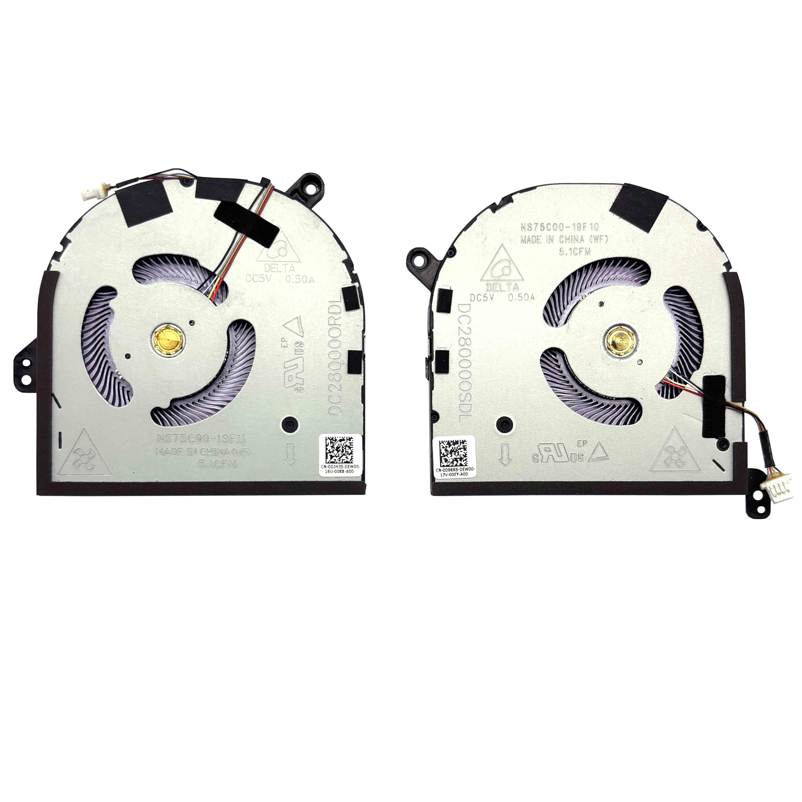 Ventilateur ordinateur portable Dell Precision 5550 009RK6 CPU GPU - 6
