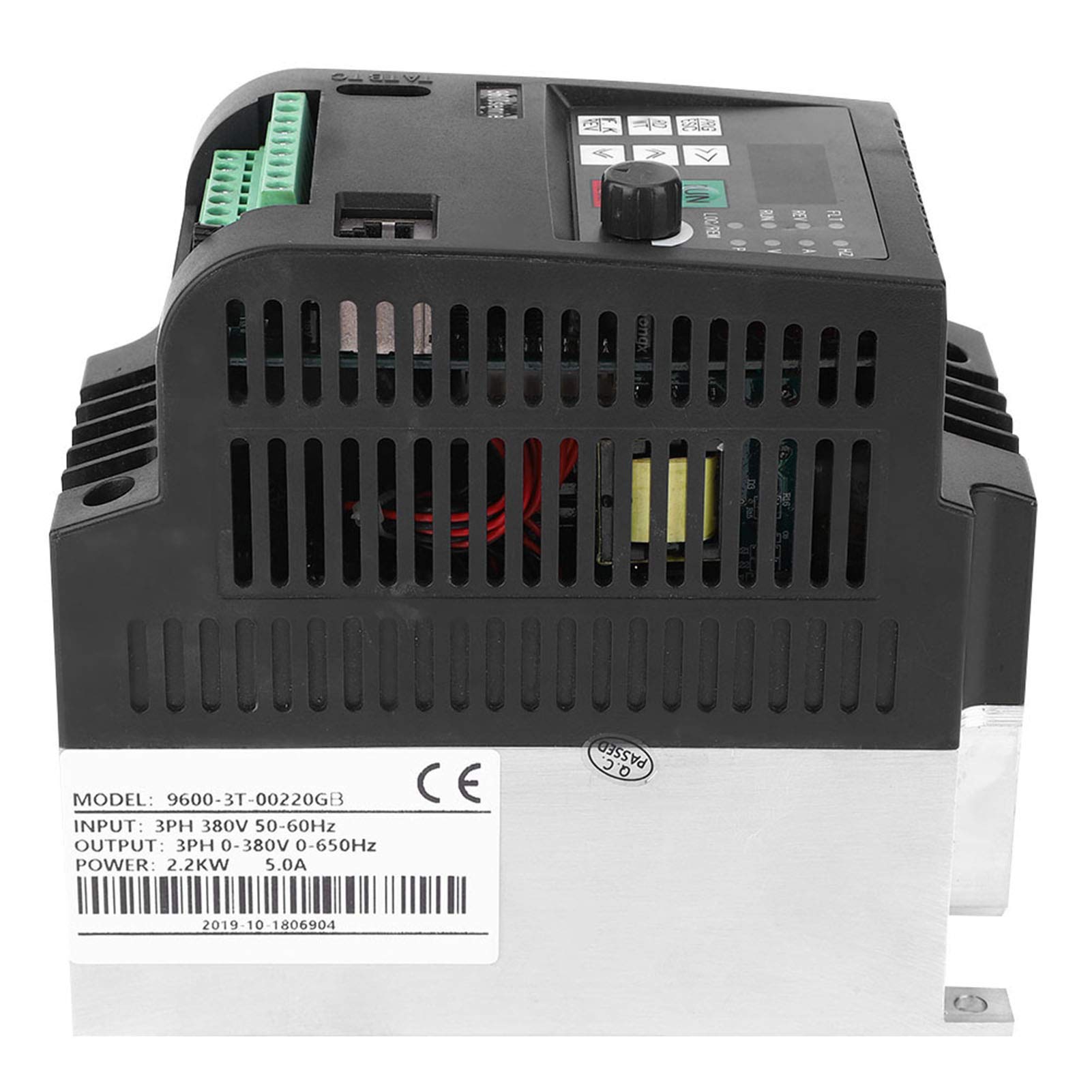Convertidor de frecuencia, 9600 3T 00220GB 2,2 kW 380 VAC Variador de velocidad trifásico Mini variador vectorial universal para máquinas herramienta