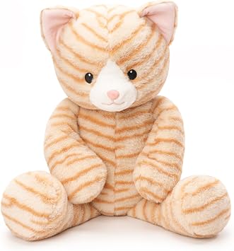 WEIGEDU Dressable Stuffed Animal Cat Plush Toy, 24.8 inch | Fits 3-6M Toddler Clothes, Long Limbs for Pretend Play, Soft Huggable Companion