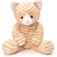 WEIGEDU Dressable Stuffed Animal Fits 3-6M Toddler Clothes, 24.8" Large Plush Toy with Long Limbs for Pretend Play, Soft Huggable Companion - Cat