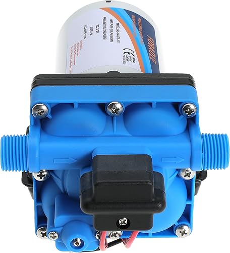 Miniatura 4 de Bomba de diafragma de presión de transferencia de agua dulce de 12 V 55 GPM 70 PSI 208 L bombas autocebantes marinas con adaptadores de manguera de