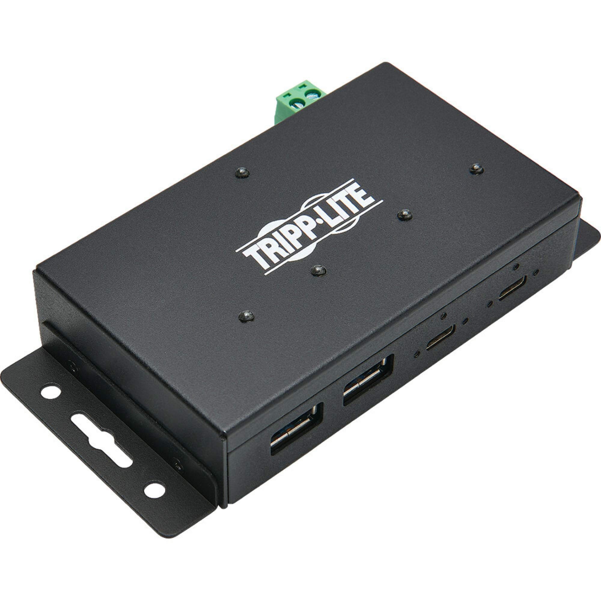 Tripp Lite Hub USB 4 Ports, concentrateur USB Industriel, hub USB 3.1, Gen 2, 10 Gbit/s, 2 USB C, 2 USB A, Protection ESD 15 KV, boîtier en Fer (U460-2A2C-Ind)