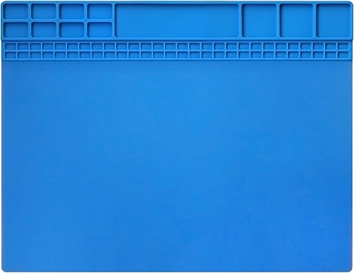Handook Alfombrilla de Soldadura de Silicona Alfombrilla de Reparación Resistente al Calor 932°F Alfombrilla de Banco de Trabajo para Teléfono