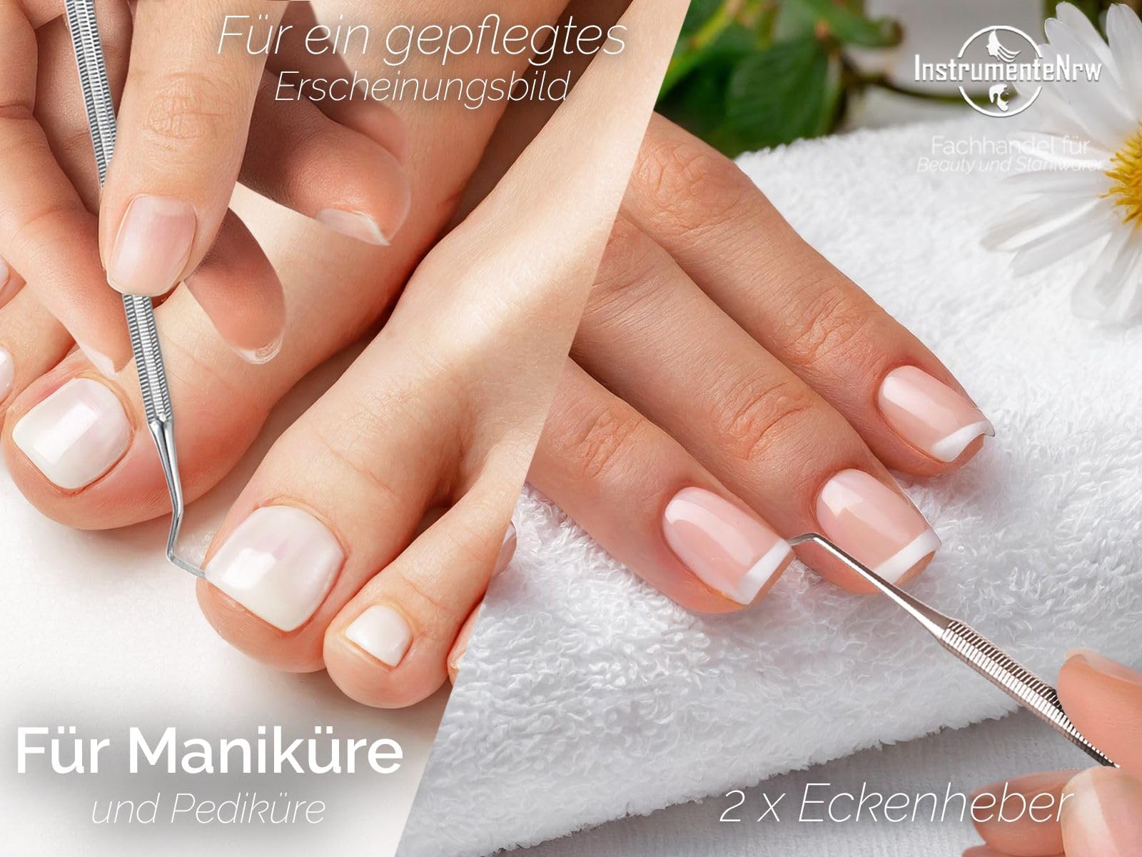 Pediküre Set mit Nagelzangen und Fußpflegeinstrumente