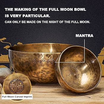 フルムーンボウル　B♭ 15cm シンギングボウル ネパール　チベット　ヨガ フルムーンボウル B♭ 15cm シンギングボウル ネパール チベット