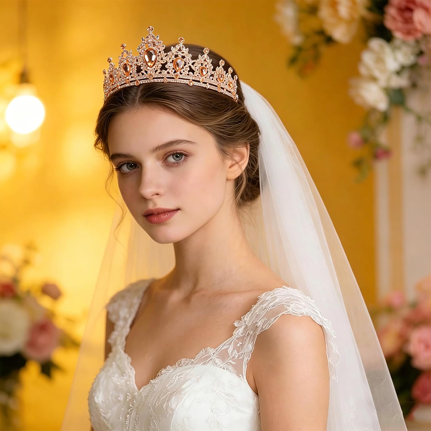 Crown Tiaras for Women Queen Princess Crowns Crystal Corona Para Pastel for Cake Bridal Birthday Party