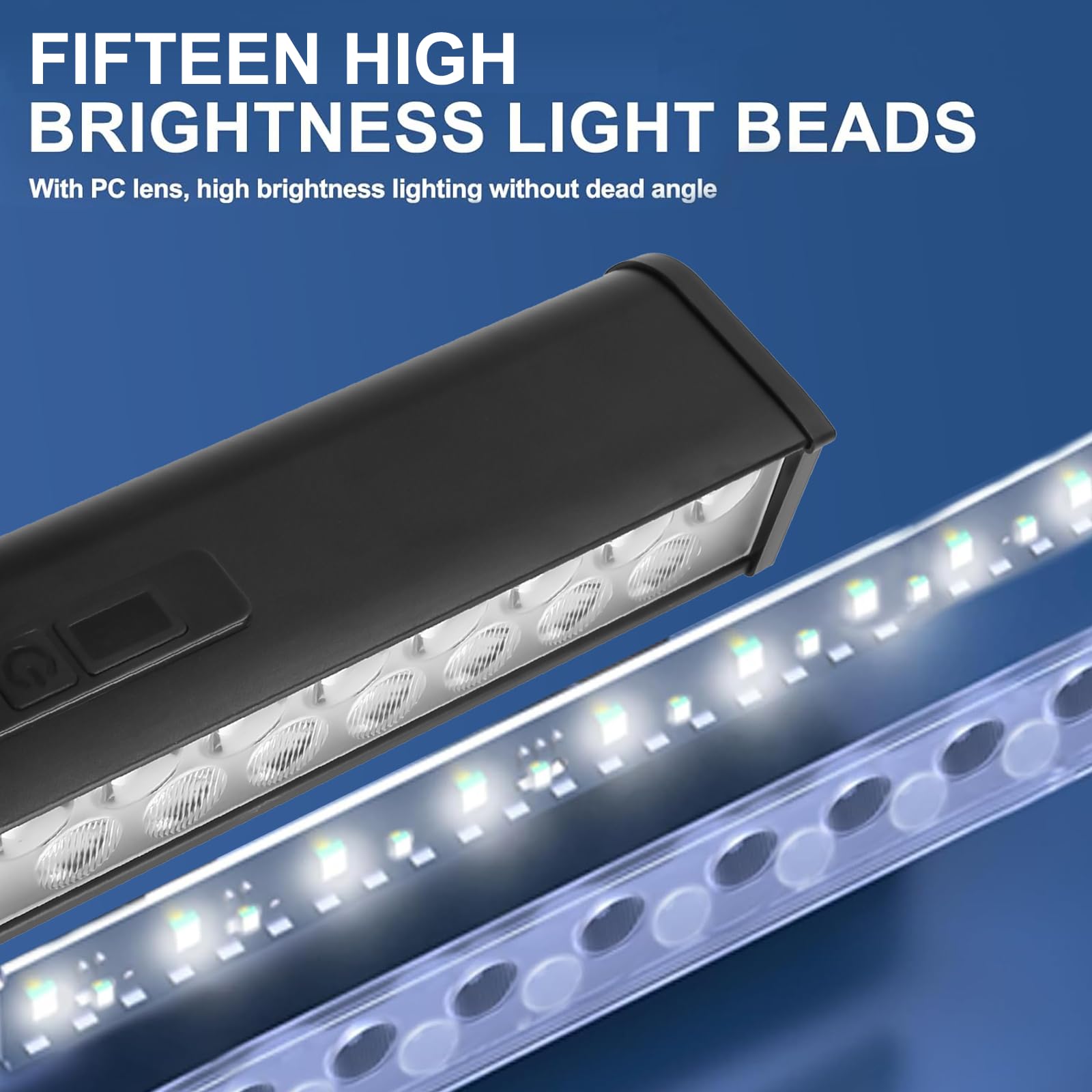 15 LED Lampen Fahrradlicht Vorne, 3500 Lumen, 8000mAh, Fahrradlampe mit LCD-Batteriestandsanzeige, IPX6 Wasserdicht Fahrrad Licht, StVZO Standard Fahrradbeleuchtung