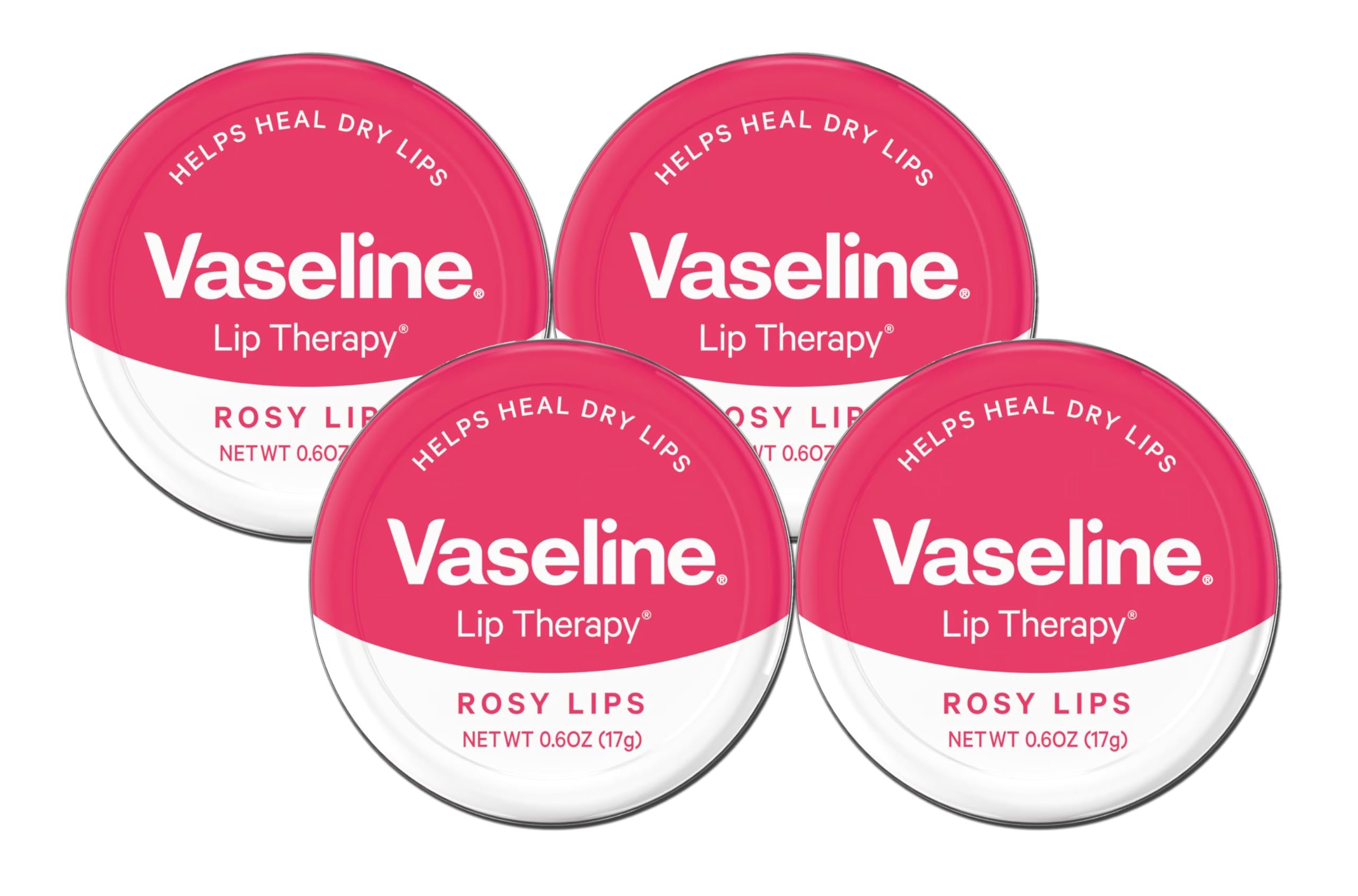 Lip Therapy Rosy Lips Balm 4 X 20g Bundled by Smart Cutie, Pink, 1 count (Pack of 4)