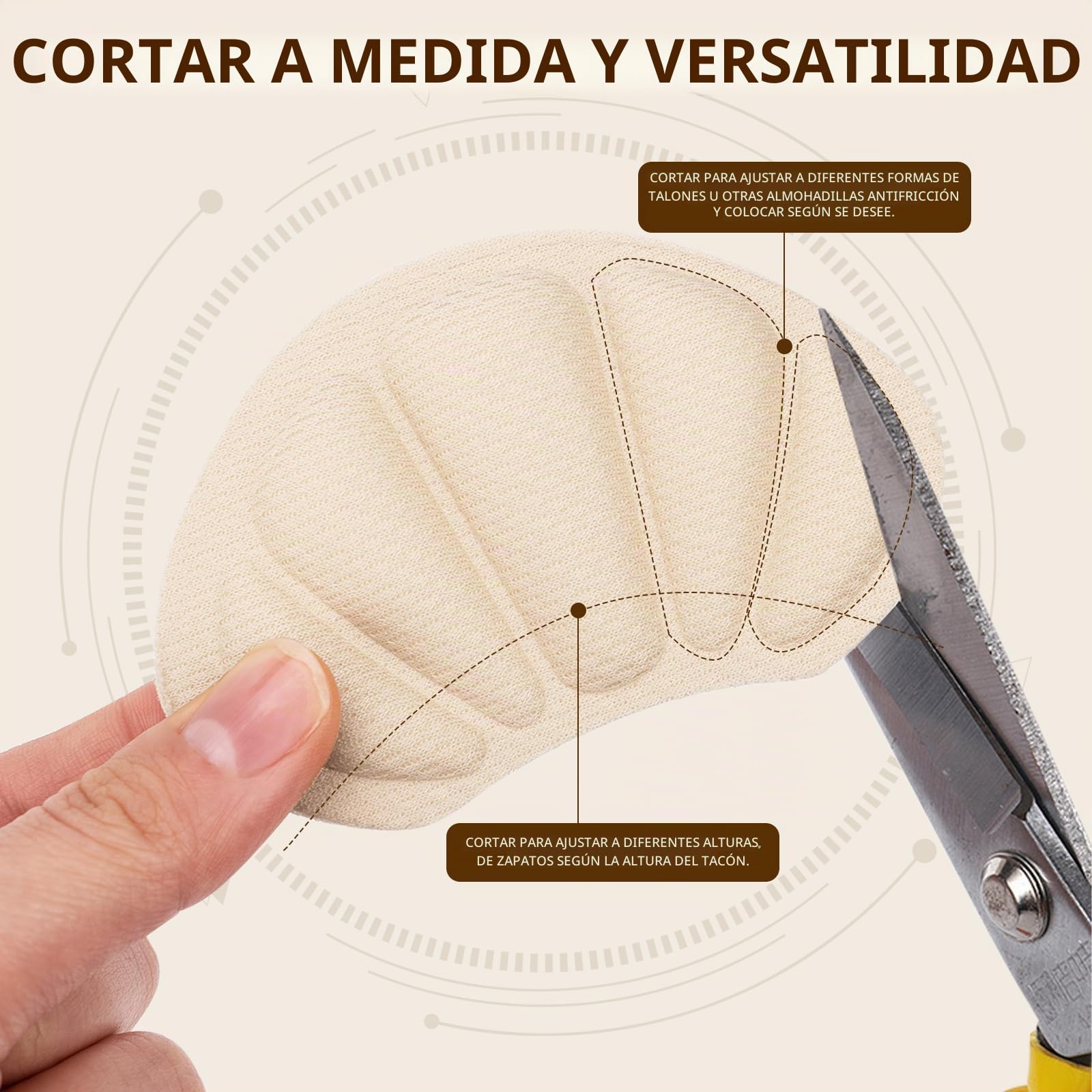 8 Pcs Taloneras para zapatos, Protector de Talón lmohadilla almohadillas para talones reducir talla zapato evitar resbalones y rozaduras, para Zapatos Demasiado Grandes y Sueltos