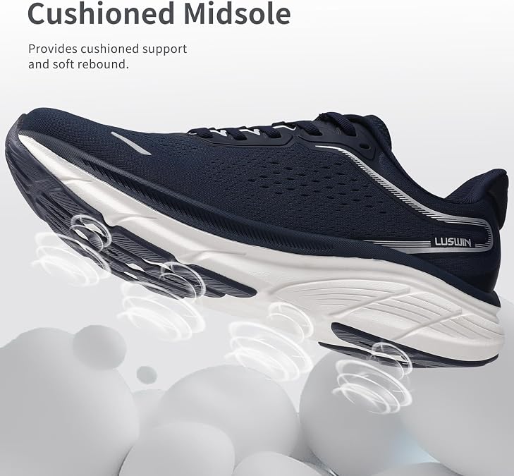 Men's Road Running Shoes Walking Athletic Trainers Non-Slip Sneakers