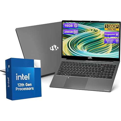 15.6-FHD-Laptop Student-Laptop, 16GB RAM 256GB SSD, Intel Pentium Quad-Core N100 Processor (Up to 3.4GHz) Backlit Keyboard Fingerprint WiFi 6 BT5.2 Business-Laptop, 2 Years Warranty Windows 11 Laptop