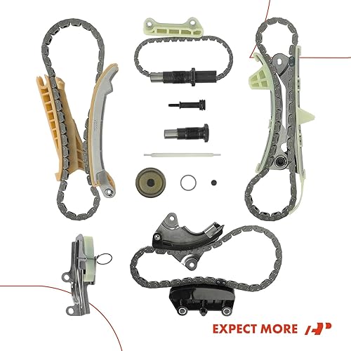 Miniatura 9 de A-Premium Kit de cadena de distribución del motor con tensor [compatible con SOHC, 6 cilindros 4.0L] compatible con Ford Explorer 97-10, Explorer