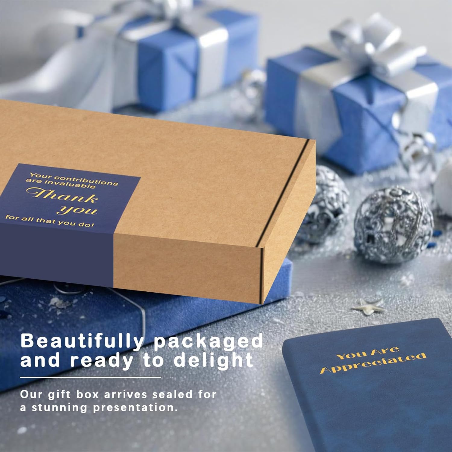 Employee Appreciation Gift Set Wholesale Thank You Gift Set Work Including Notebooks Coasters Nail Clippers Photo Frames And Thank You Cards Suitable For Team Gifts For Both Men And Women - Image 3