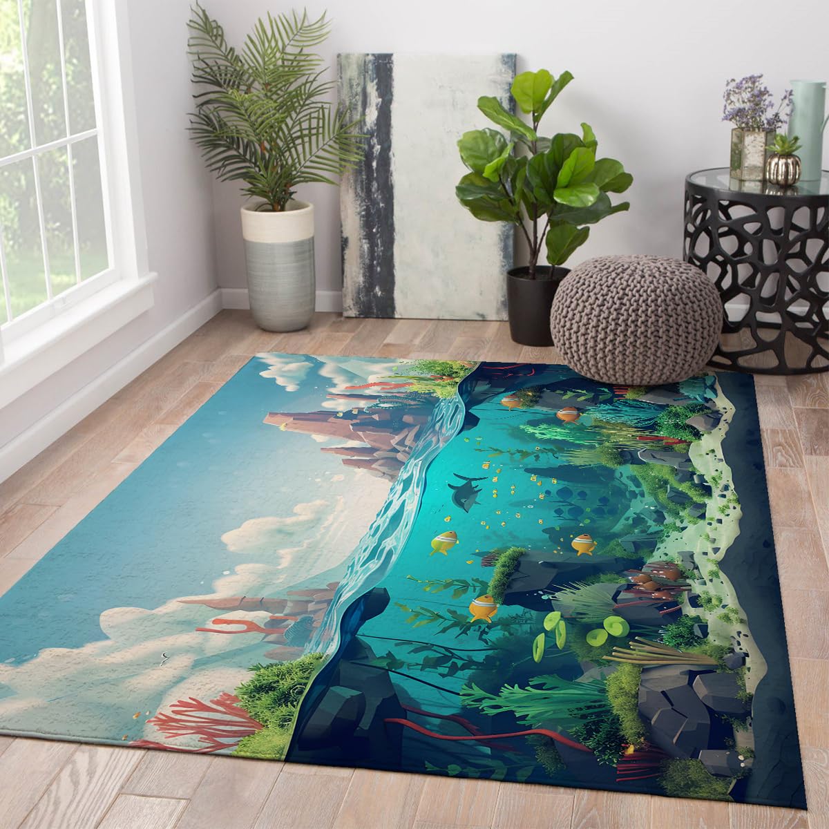 Tapis antidérapant requin 180x240cm : fini les glissades et les taches