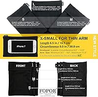 Vista 3 de Brazalete XS resistente al agua para teléfono celular, soporte para teléfono celular, iPhone Pro Max Plus Mini SE (14/13/12/11/X/XS/XR/8/7/6/5)