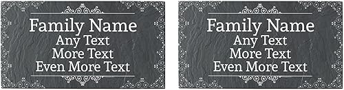 Miniatura 11 de Tapete de bienvenida con nombre de familia personalizable, regalo de inauguración de casa personalizado para nuevo propietario, Negro