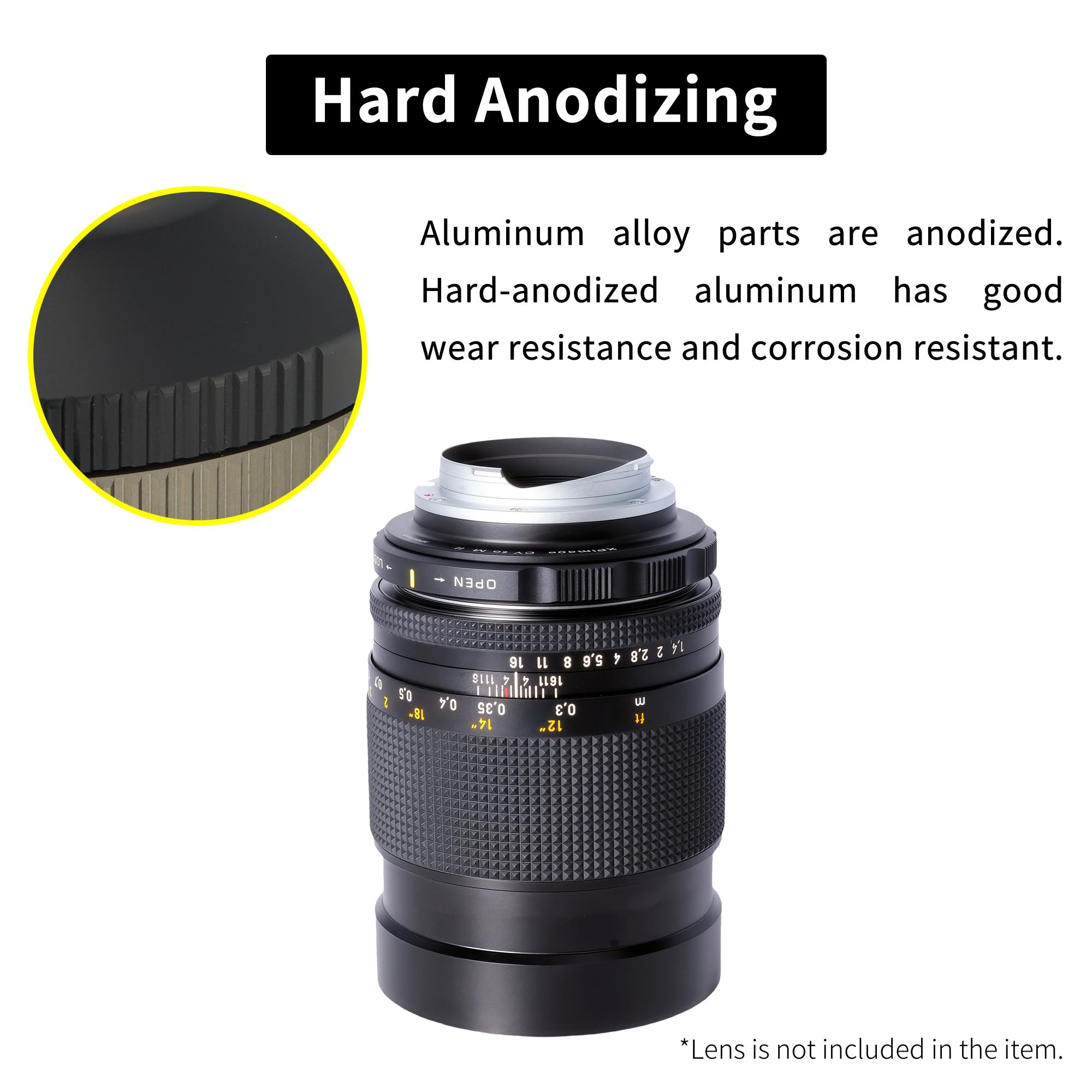 Anello adattatore per montaggio obiettivo compatibile con obiettivo Contax Yashica CY per fotocamera Leica M