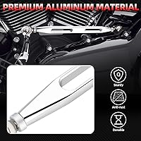 Vista 3 de Amazicha Cambio de cambios cromado compatible con Harley Softail Dyna Street Glide Touring Road King 1980-2023