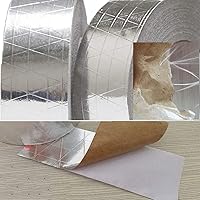 Vista 6 de Cinta de papel de aluminio de fibra de vidrio HAOT reforzada autoadhesiva cinta reflectante de calor resistente al aislamiento de alta temperatura