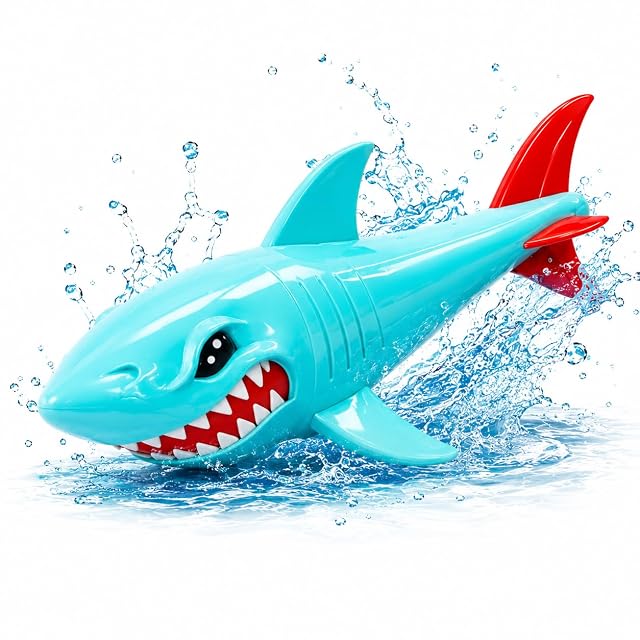 TK Gruppe Timo Klingler XXL Tiburón de 52 cm para niños y adultos - Piscina y alberca - Juguetes de agua para juego de buceo para sumergirse - Anillos de buceo y varillas de buceo (Tiburón XXL)
