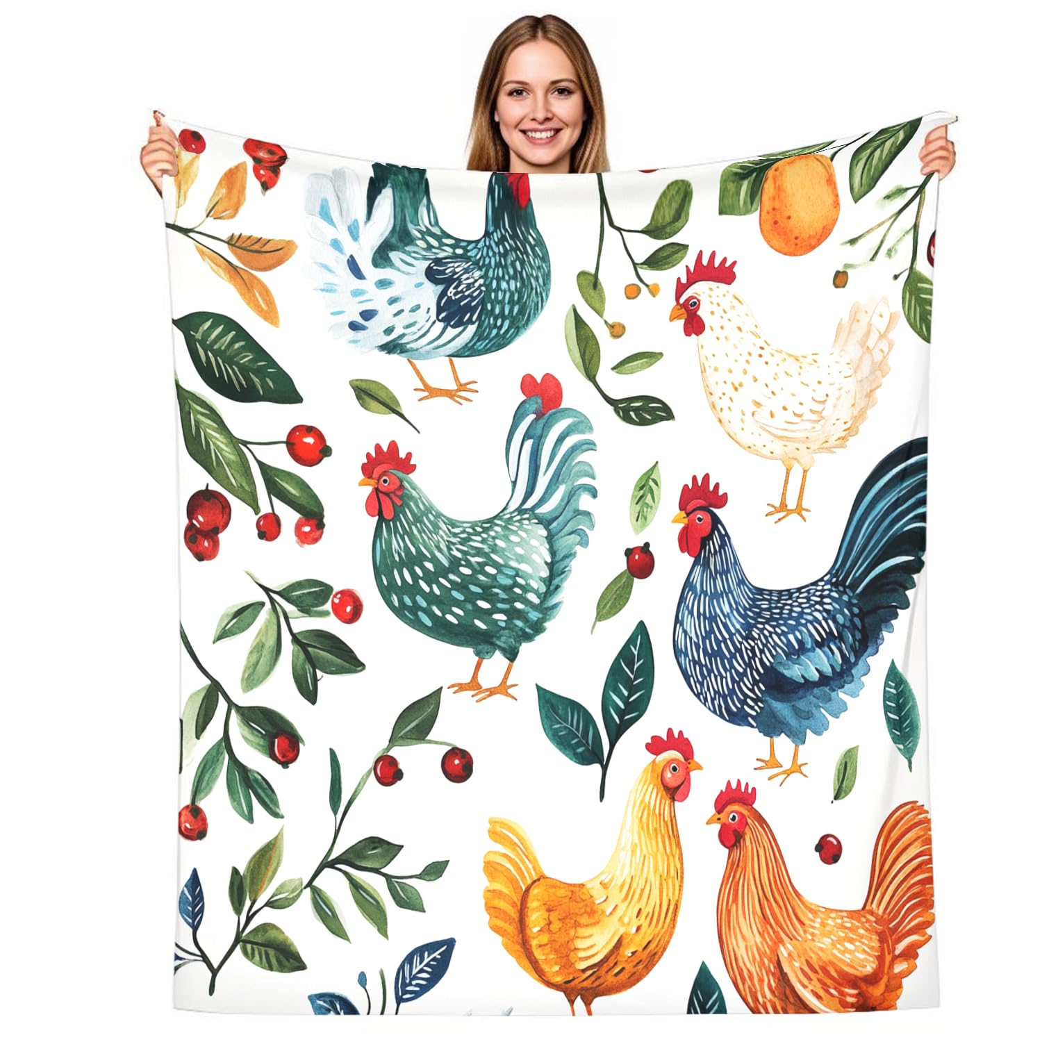 Plaid polaire flanelle poule couverture douce legere fini les frissons sur le canape
