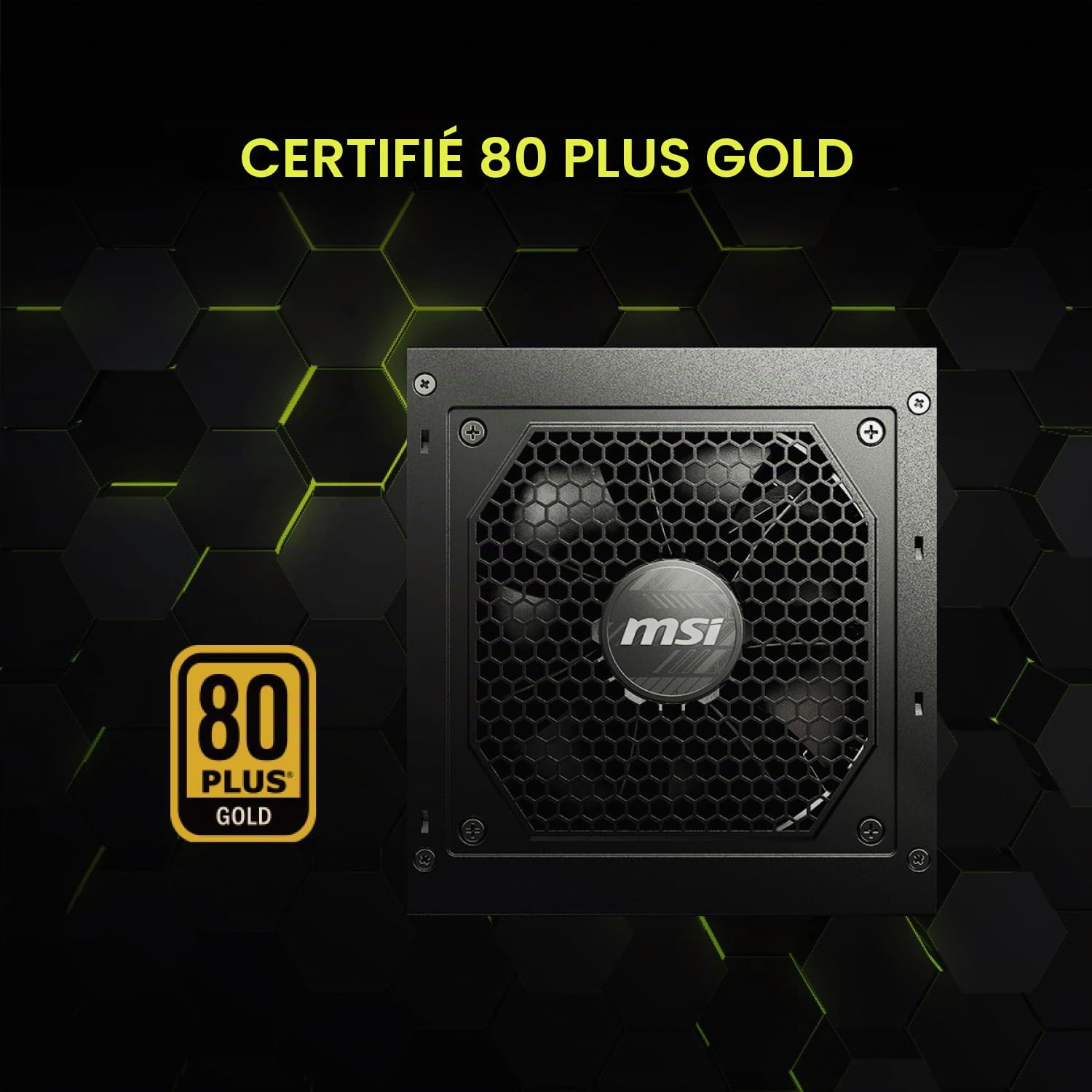 MSI PSU mag A650GL 80 Plus Gold Full Modular