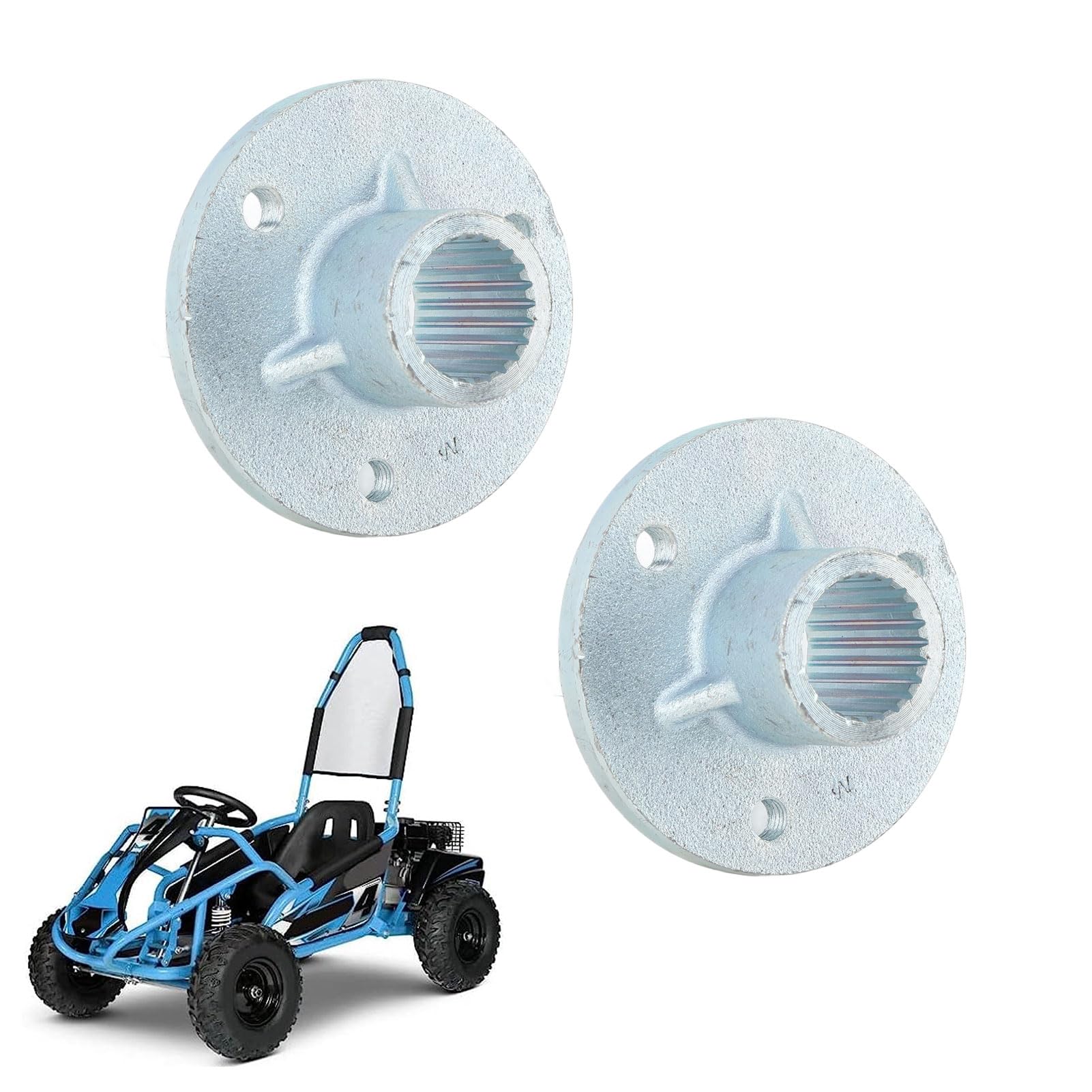 Tyenaza Mozzo Ruota Dentata in Acciaio, Mozzo Ruota ASSE Posteriore 23T 3 Prigionieri con Viti Sinistra Destra Adatto per Pneumatici da 5 Pollici Quad Moto ATV Go Kart
