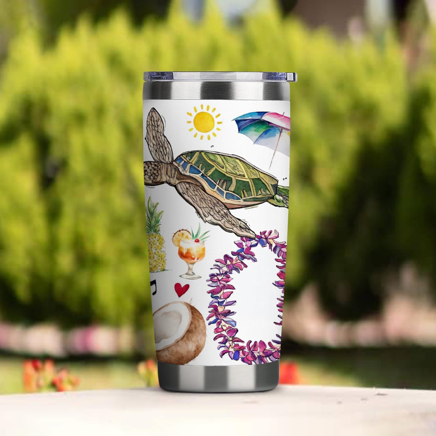 State Travel Mug for State Lover,20oz Double Wall Tumbler Vacuum Insulated Stainless Steel Coffee Cups (Hawaii) - Image 3