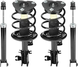 Front & Rear Strut Shock Assembly w/Coil Spring for Nissan Altima 2007-2012 Exclude Hybrid, 2.5L Coupe S 2013, Replace 172392 172393 5367, Left & Right, 2PCS