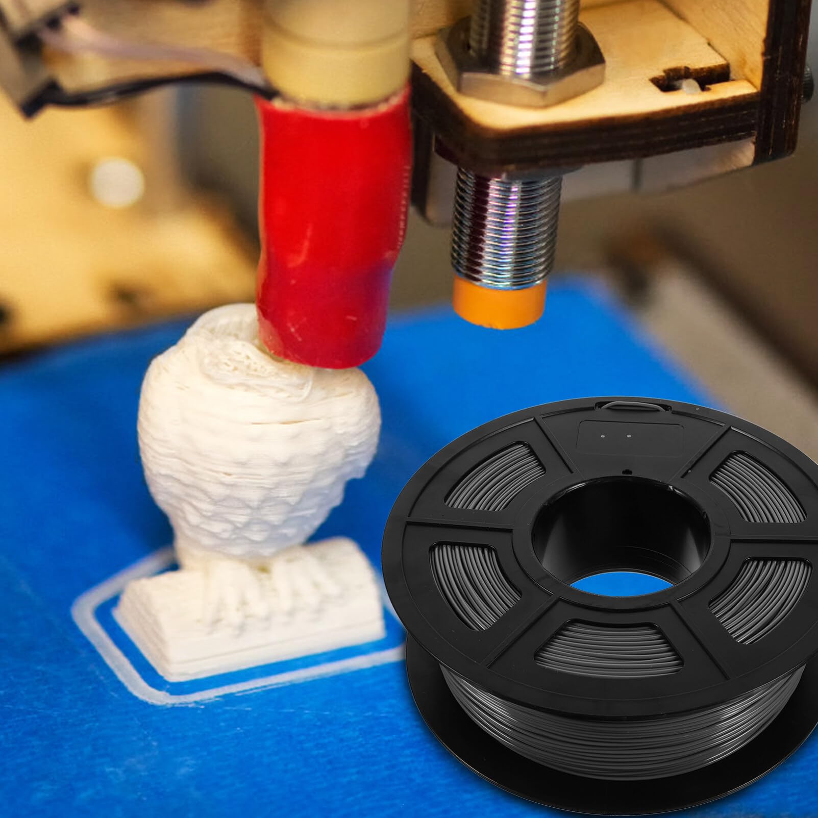 Filament Pla 1, 75mm pour Imprimante 3d, 1kg, Gris