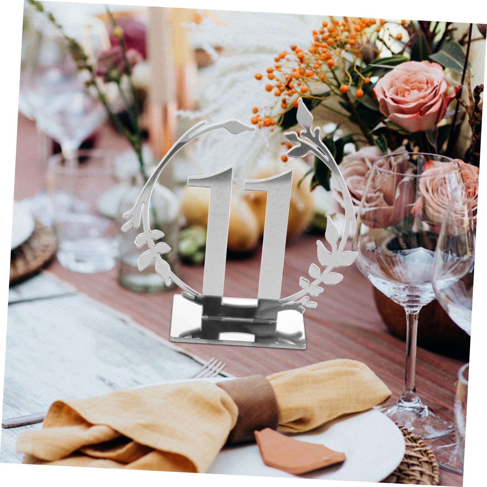 Cabilock Tarjetas De Mesa Acrílicas 20 Números Diseño Clásico Para Bodas y Eventos