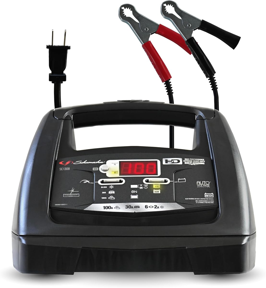 6A Car Battery Charger & Maintainer, 6V/12V – SC1308