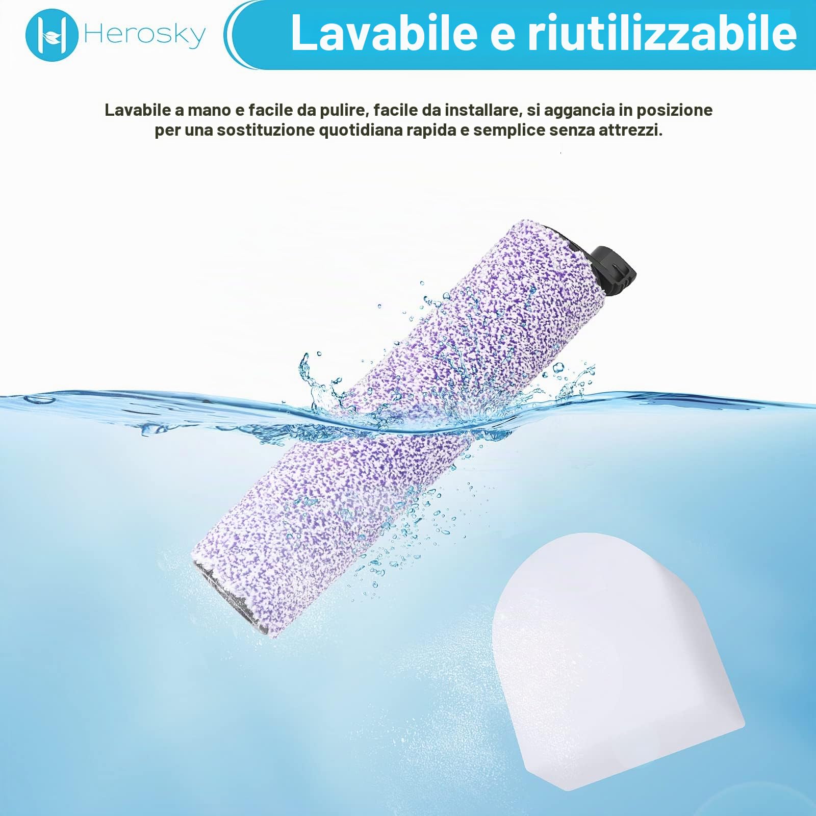 Kit spazzola e filtro per aspirapolvere Shark WD101 HydroVac XL 3 in 1, adatto per Shark AW201 WD201 WD100 WD200 HydroVac Vacuum, confrontare la parte WDFF1 WDB1