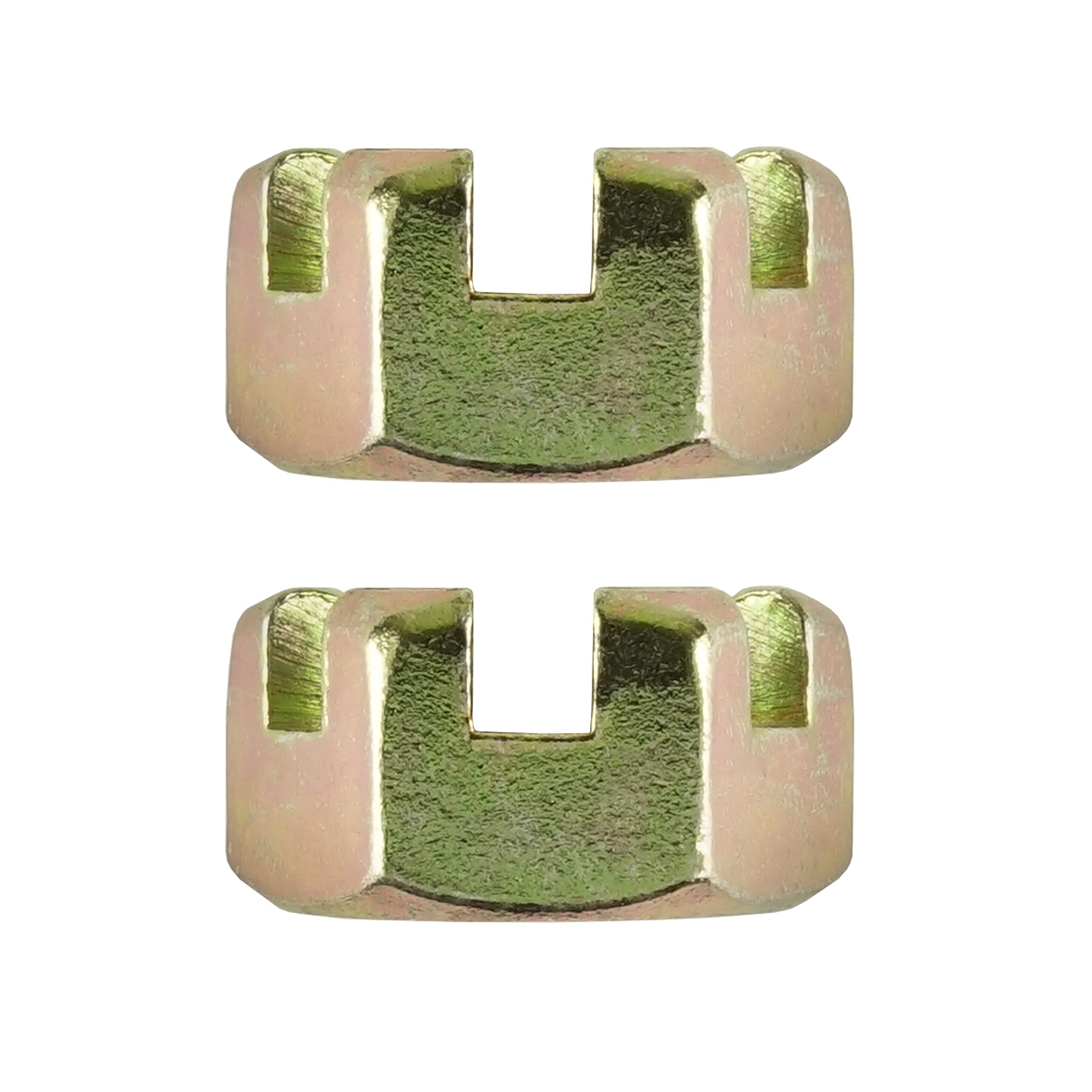 Amazon.com: Caltric 2 Front Axle Castle Nut Compatible with 