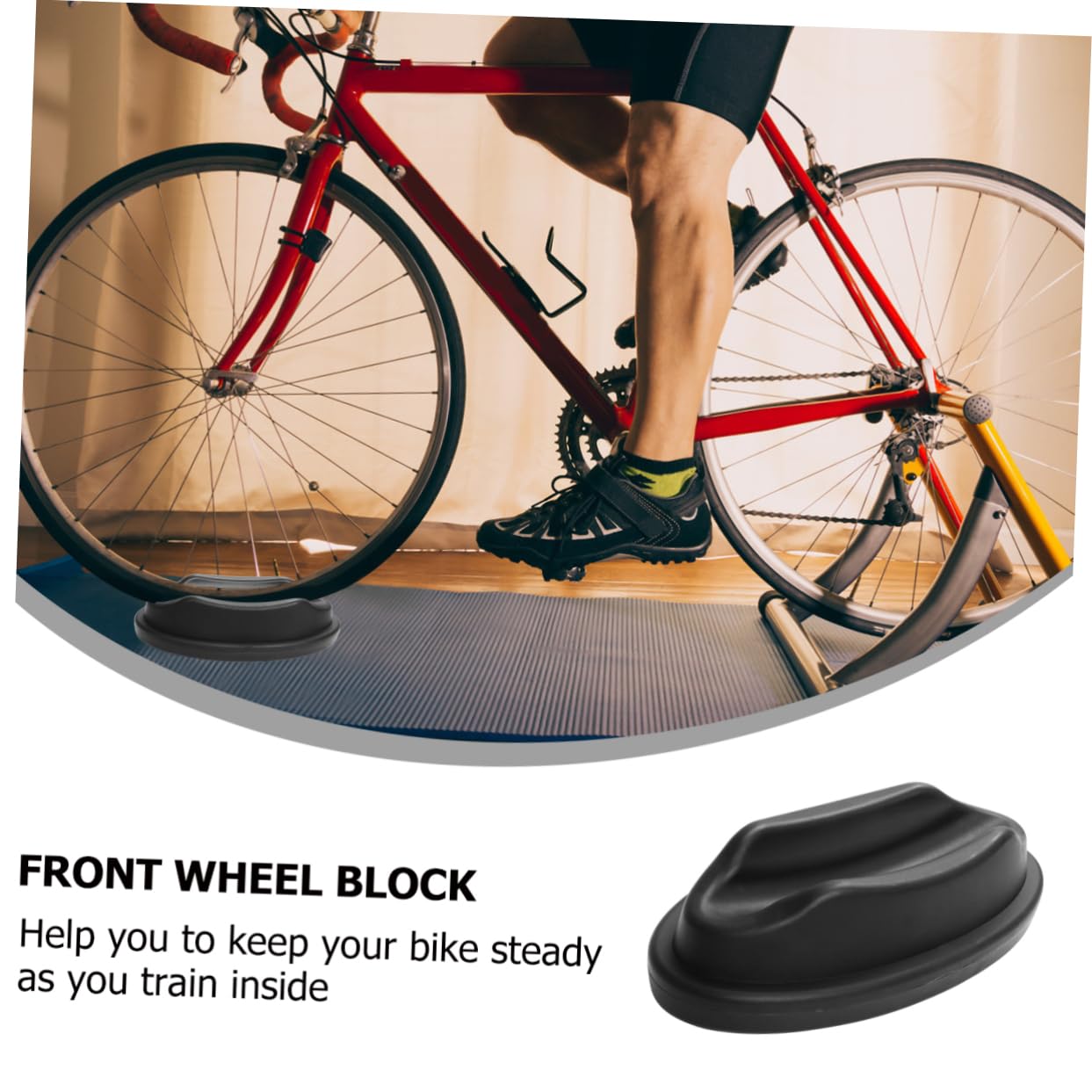 TOYANDONA Accesorio De La Rueda Delantera Frente Tubo De Subida Montar Rueda Delantera Soporte De Rueda De Bicicleta Soporte para Bicicletas Negro El Plastico