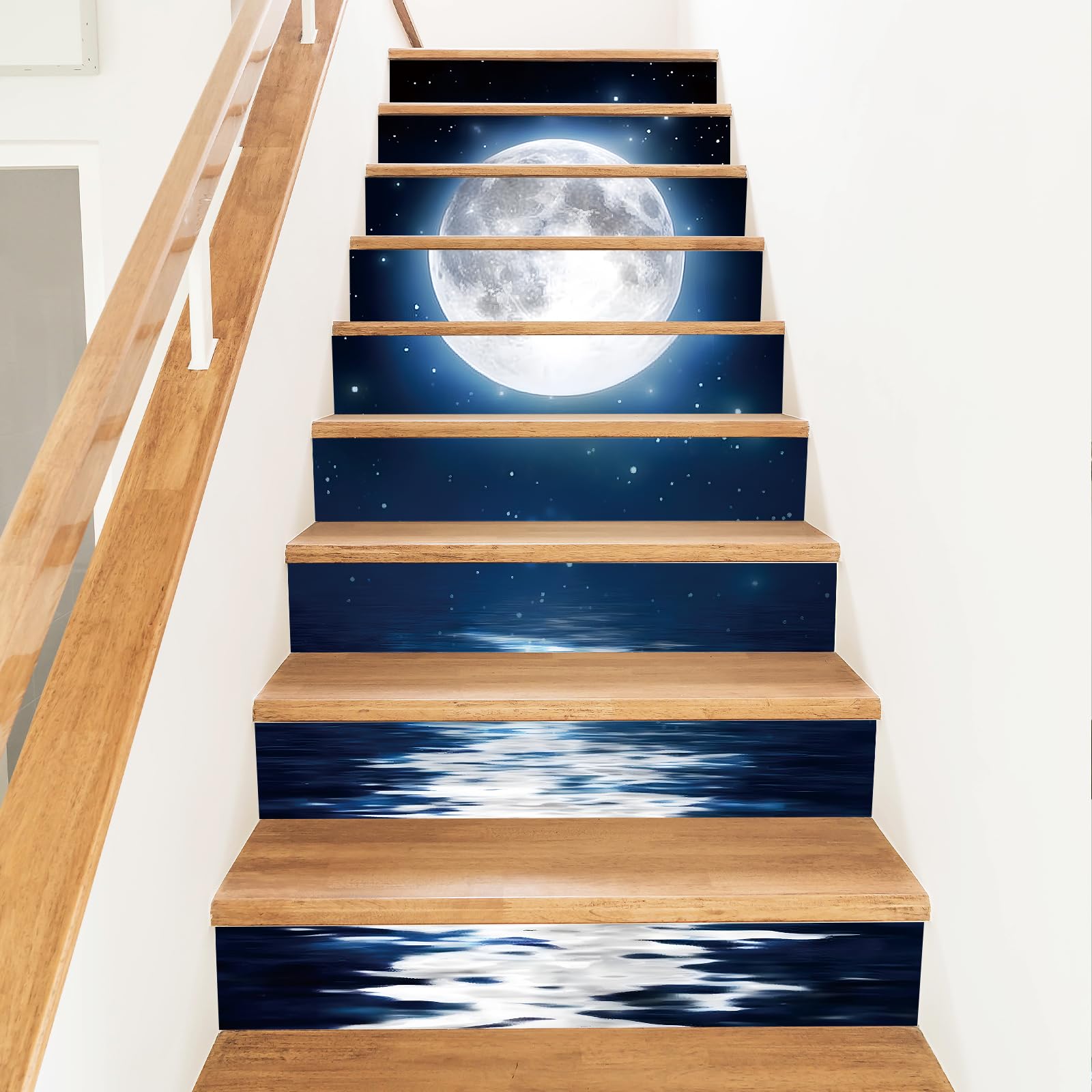 Vinilo autoadhesivo para escalones de 18x100 cm: renueva escaleras desgastadas sin hacer obras