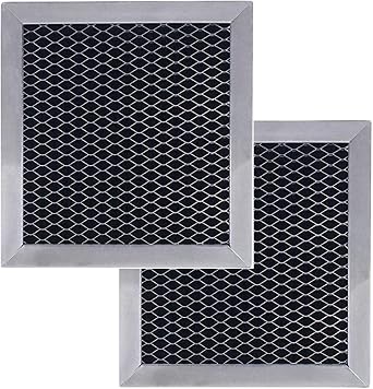 Filter Everything 2-Pack Carbon Filter Replacement for Whirlpool 8206230A 5-1/8 x 5-3/8 x 3/8 Replaces 8206230, 8206230ARP, 1266639, PS1871363