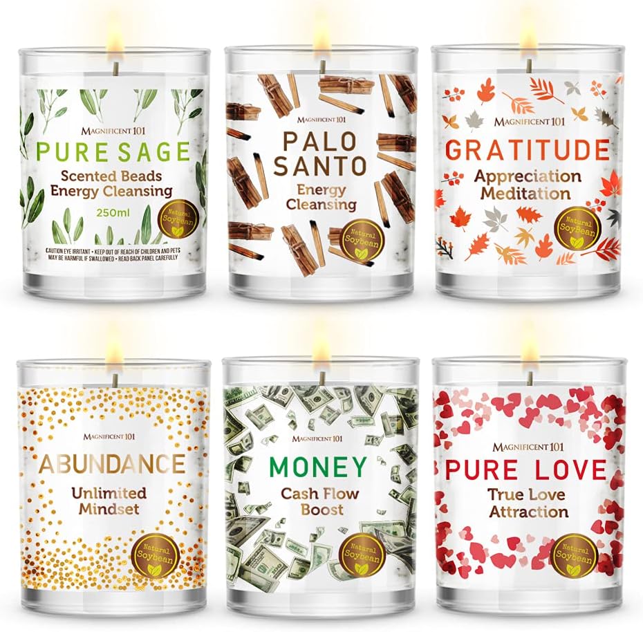 MAGNIFICENT 101Gift KIT Set of 6 Candles