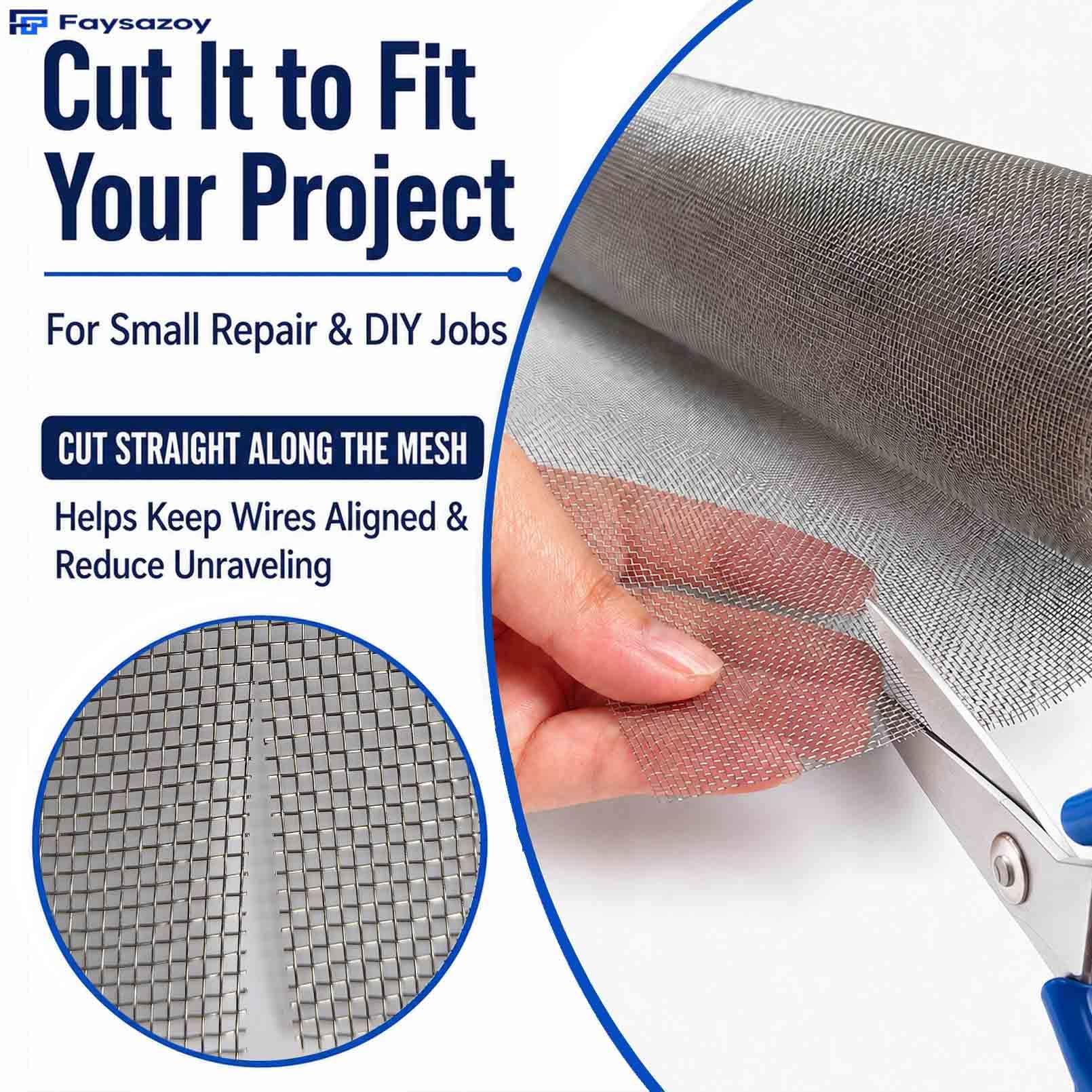 Stainless Steel Wire Mesh Roll - 15.7 x 59" -4