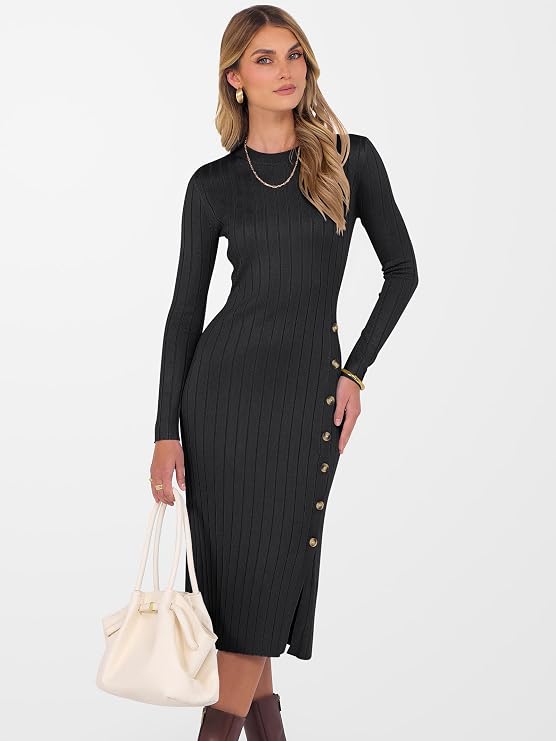 Knit midi dress