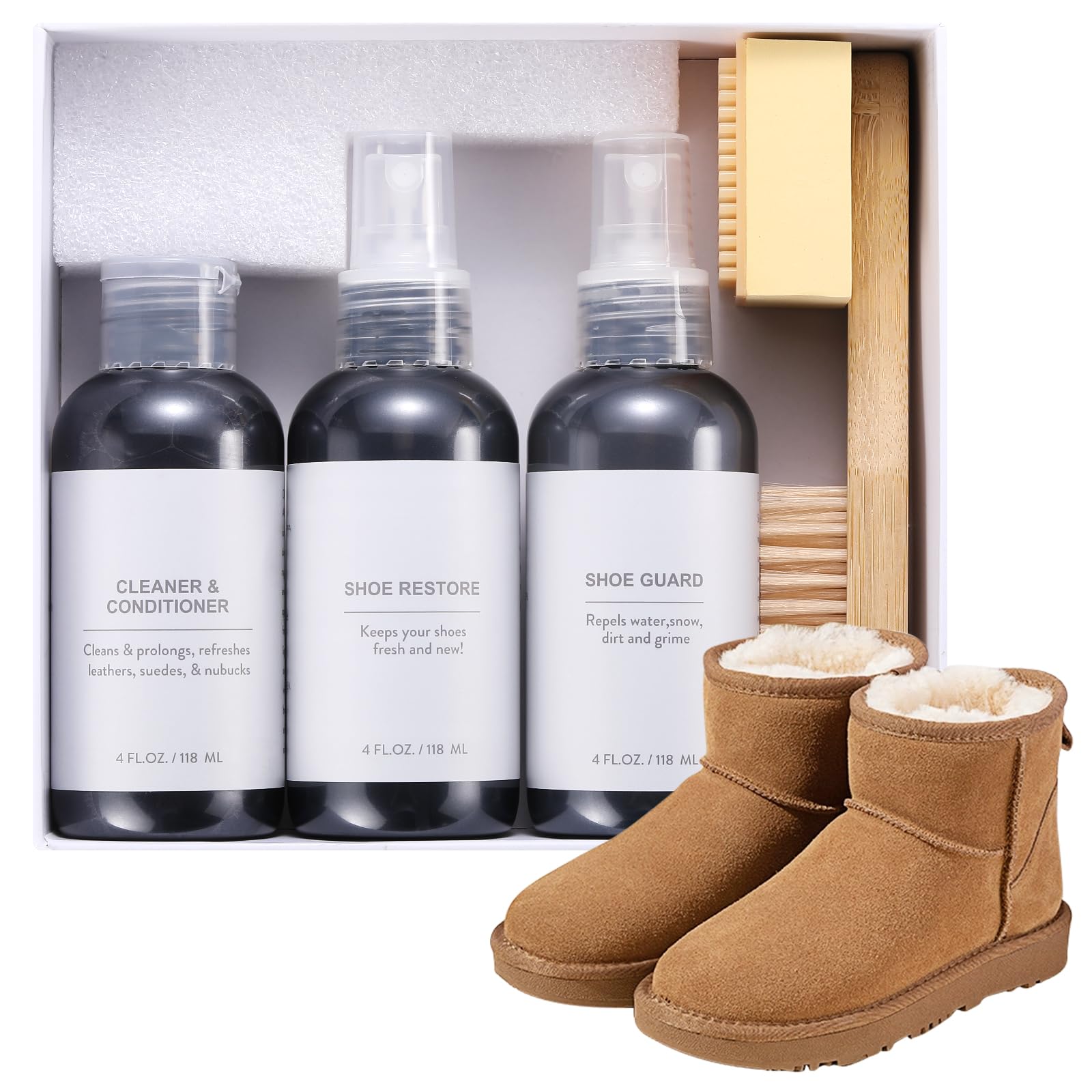 Shoe Cleaner Kit Suede Shoe Care Kit with Shoe Cleaner Shoe Waterproof Shoe Renew Suede Shoe Cleaner Kit