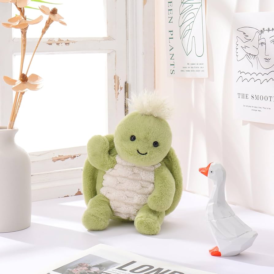 Apricot Lamb Clever Turtle Manman - Peluche Tartaruga Morbida 16 Cm Per Bambini - Compagno Di Giochi Carino E Sicuro Dalla Nascita - 5