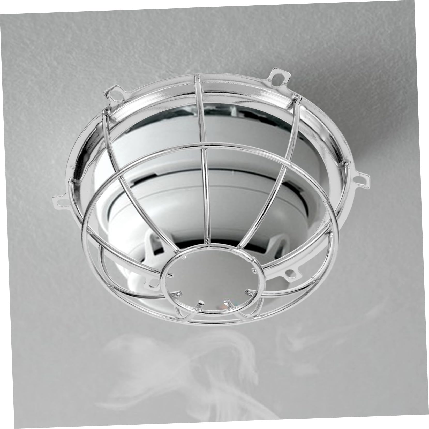 WOONEKY 7 Piezas Protector Metálico para Detector de Humo y Rociadores contra Incendios Resistente para Pared Soporte de Alarma contra Daños Jaula Protectora para Hogares y Oficinas