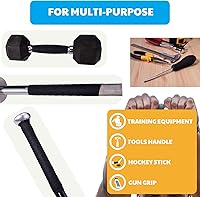 Vista 6 de Cinta de agarre – Cinta de agarre de tela multiusos para barras de dominadas, pesas, pesas, deportes, herramientas, asas, murciélagos, raquetas