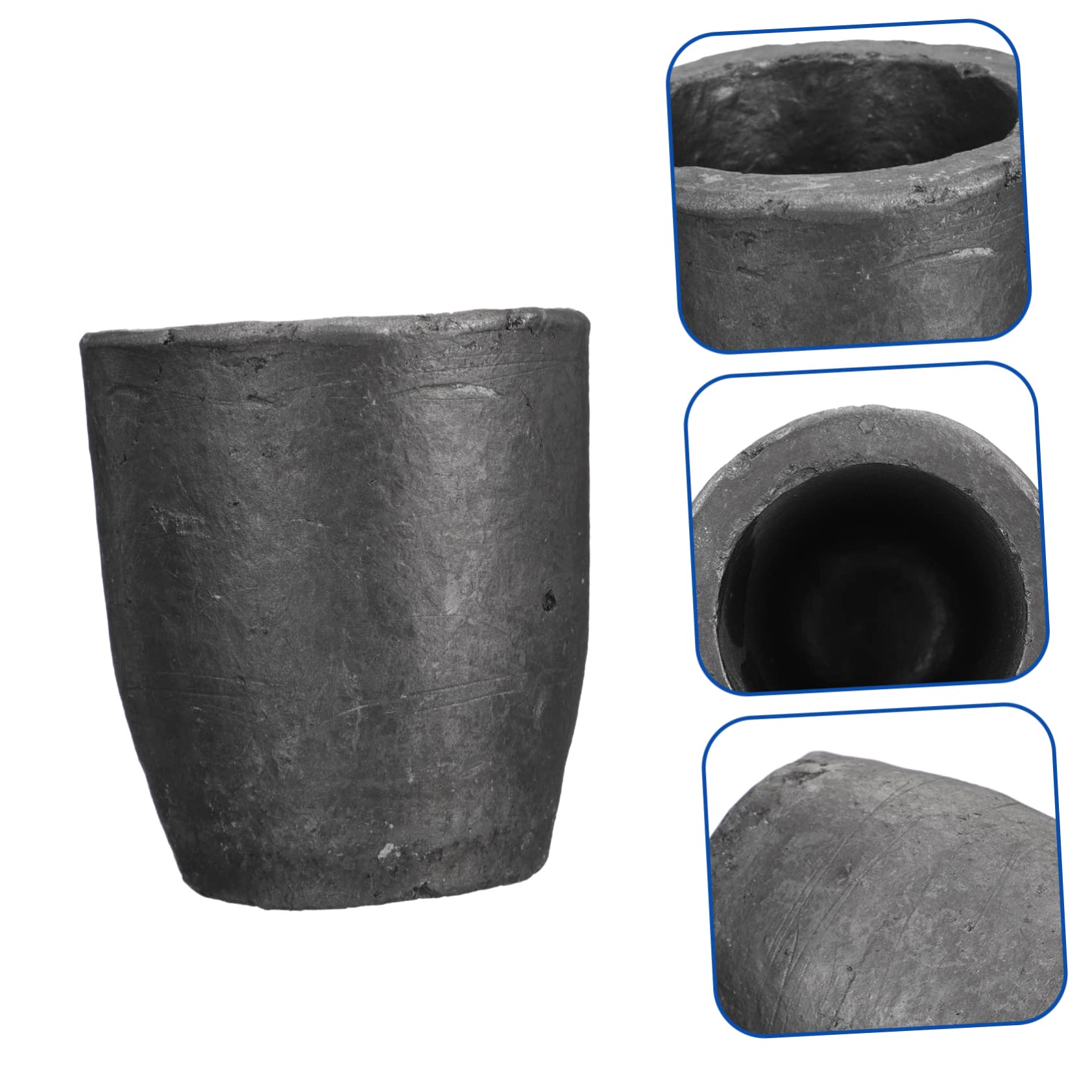 CORHAD Graphite Crucible Kit Clay Graphite Crucible for Metal Recasting Scientific Experiment